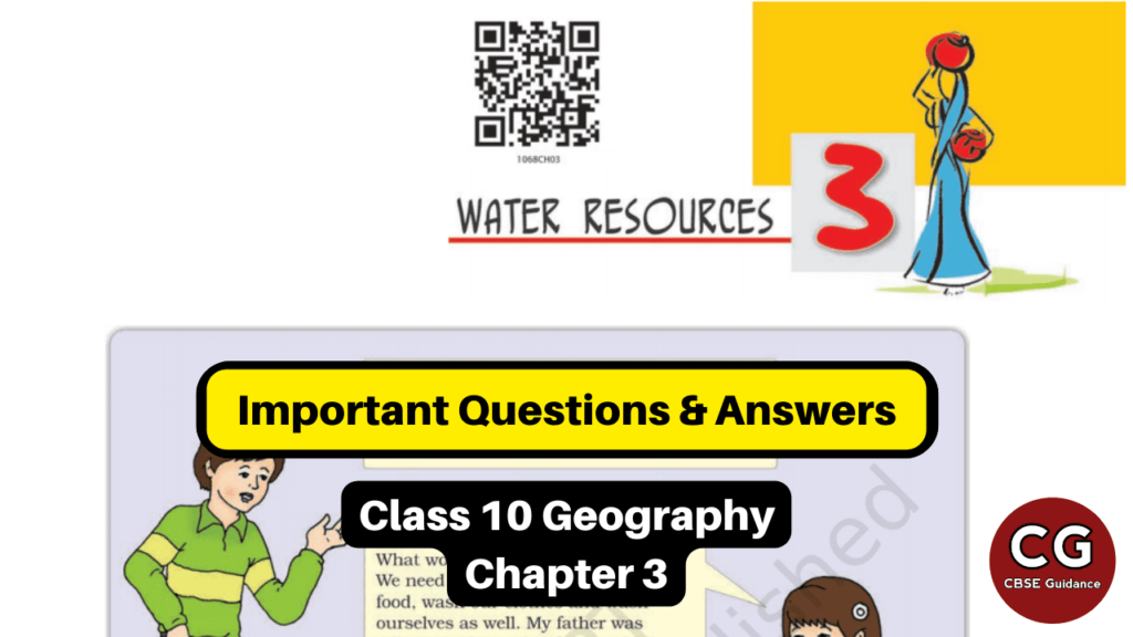 water resources class 10 important questions and answers