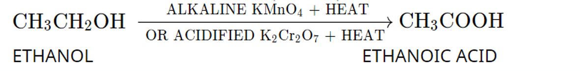 oxidation of ethanol