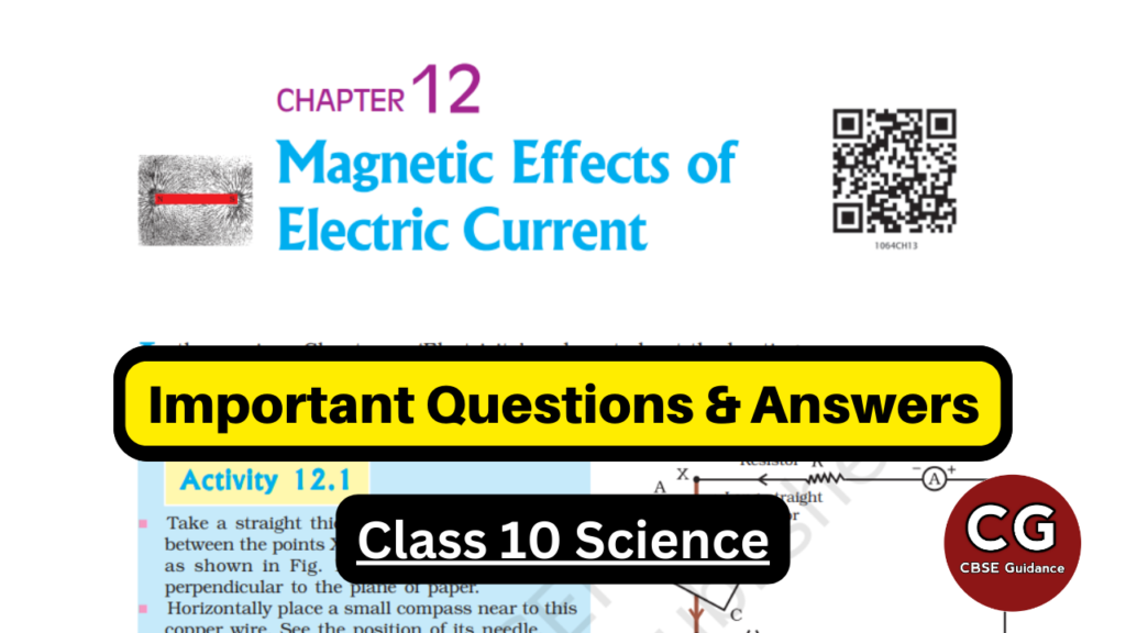 magnetic effects of electric current class 10 questions and answers