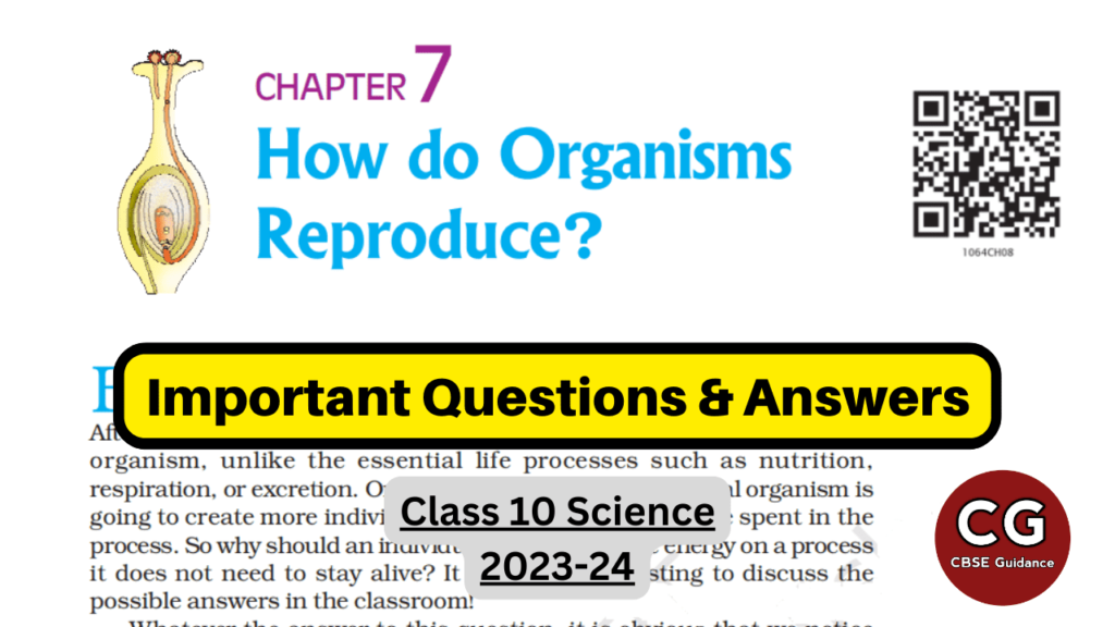 how do organisms reproduce class 10 important questions answers