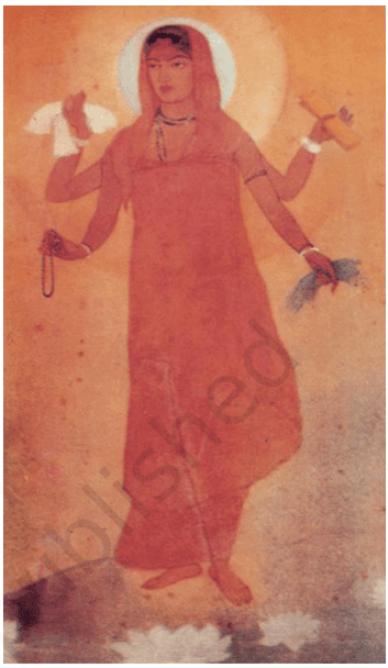 Picture of Bharat Mata painted by Abanindranath Tagore