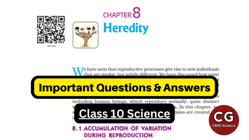 heredity class 10 questions answers 2023-24