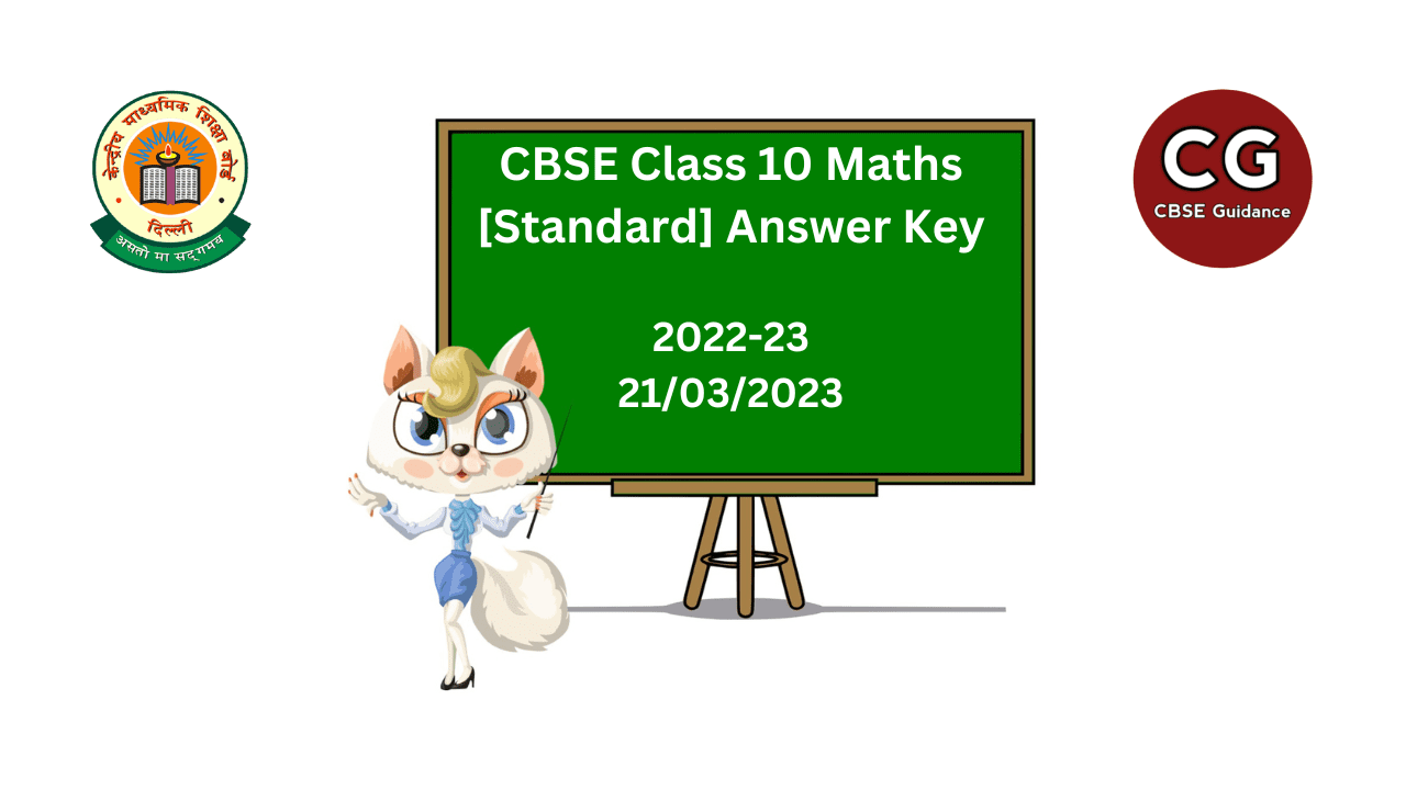 CBSE Class 10 Maths [Standard] Answer Key (2) (1)