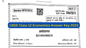 CBSE Class 12 Economics Answer Key2023