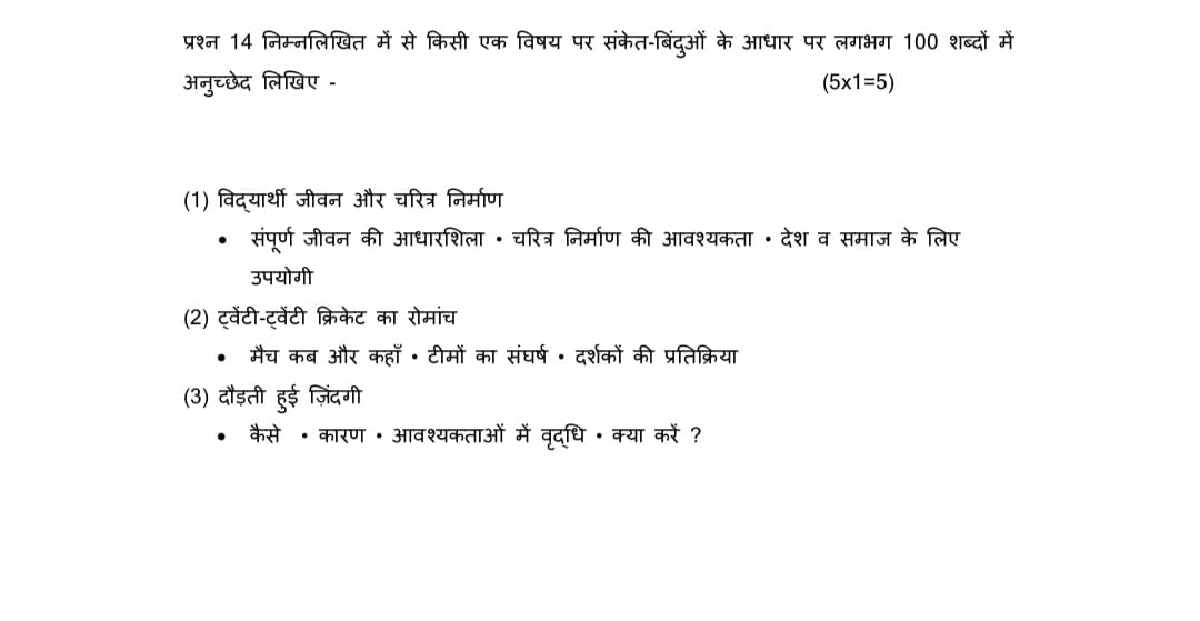 Class 10 Hindi B official sample paper 2022-2318