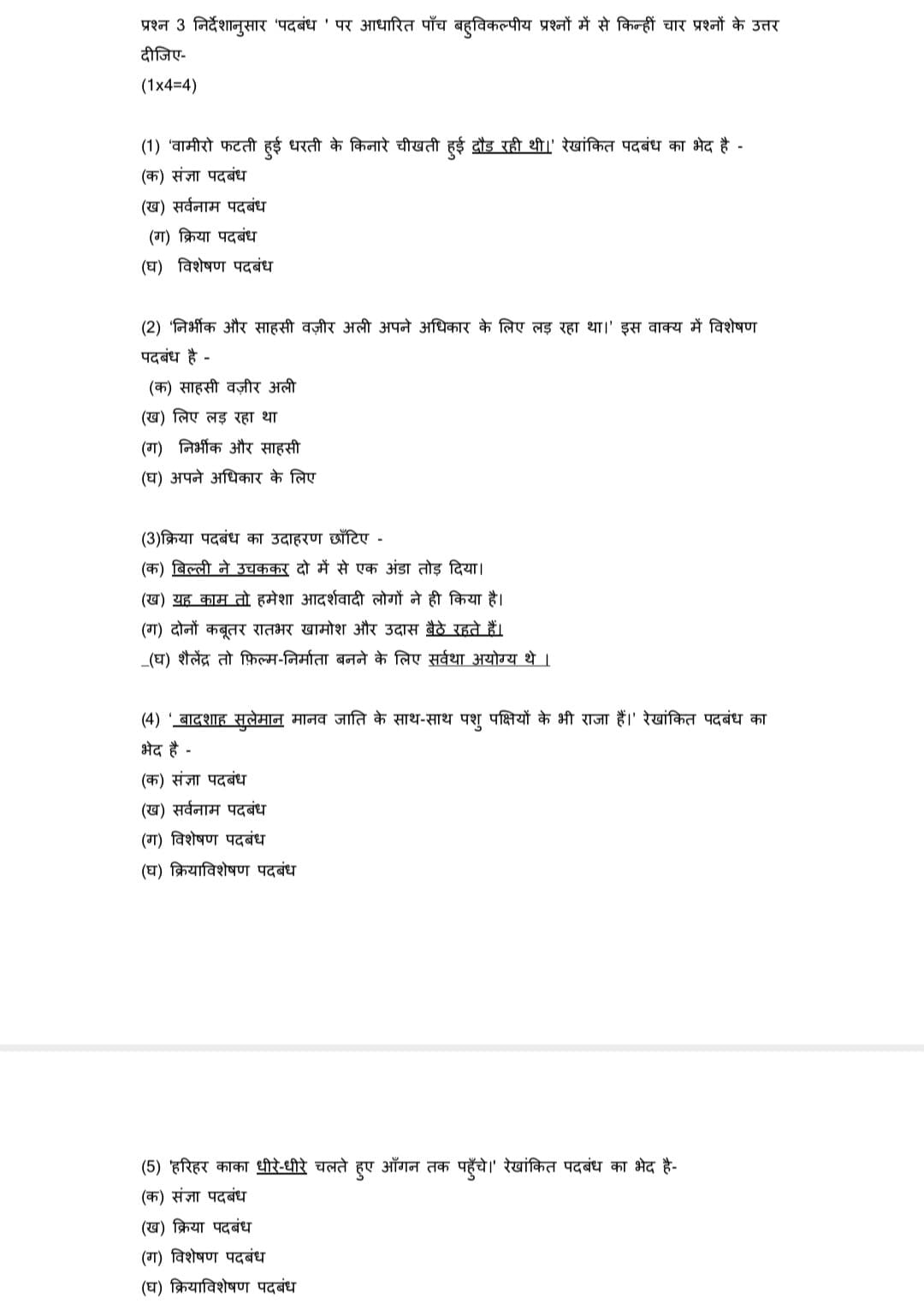Class 10 Hindi B official sample paper 2022-236