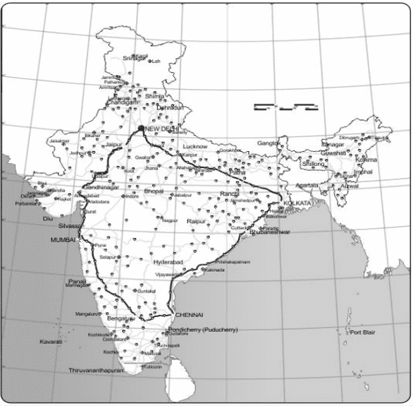 Golden Quadrilateral Super Highways class 10 sst