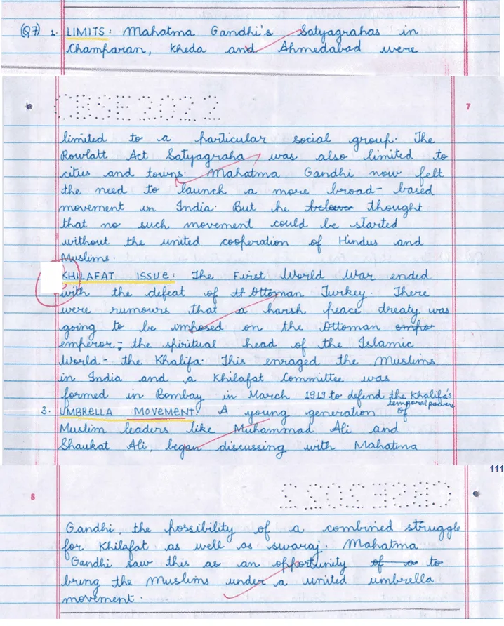 Mahatma Gandhi launched a more broad-based movement in India by joining Khilafat Andolan." Explain the statement with any three arguments in the context of the Non-Cooperation Movement