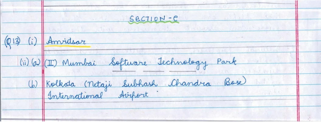 cbse class 10 map work sst