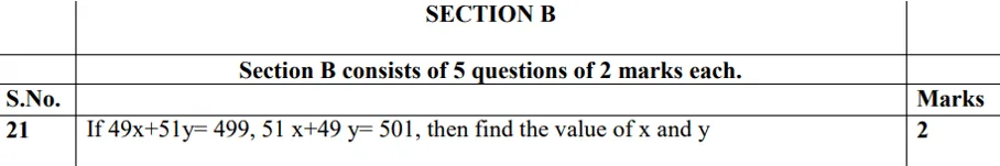 cbse class 10 maths sample paper 21