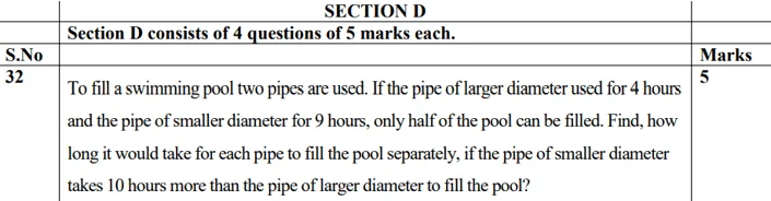 cbse class 10 maths sample paper32