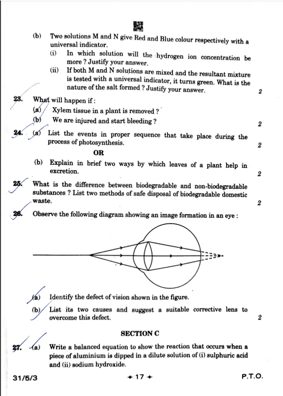 cbse class 10 science 2023 question paper9