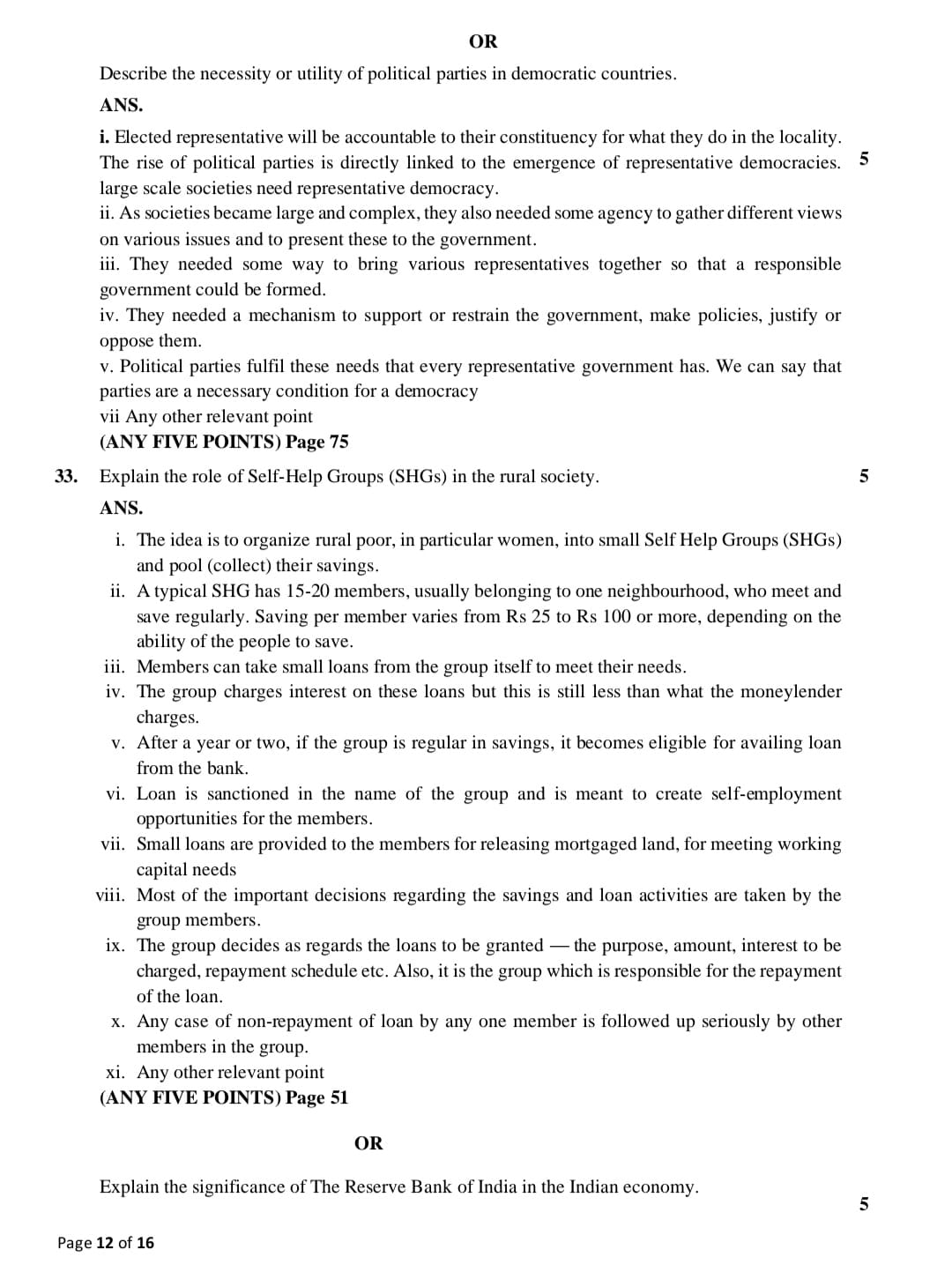 cbse class 10 social science official sample question paper12