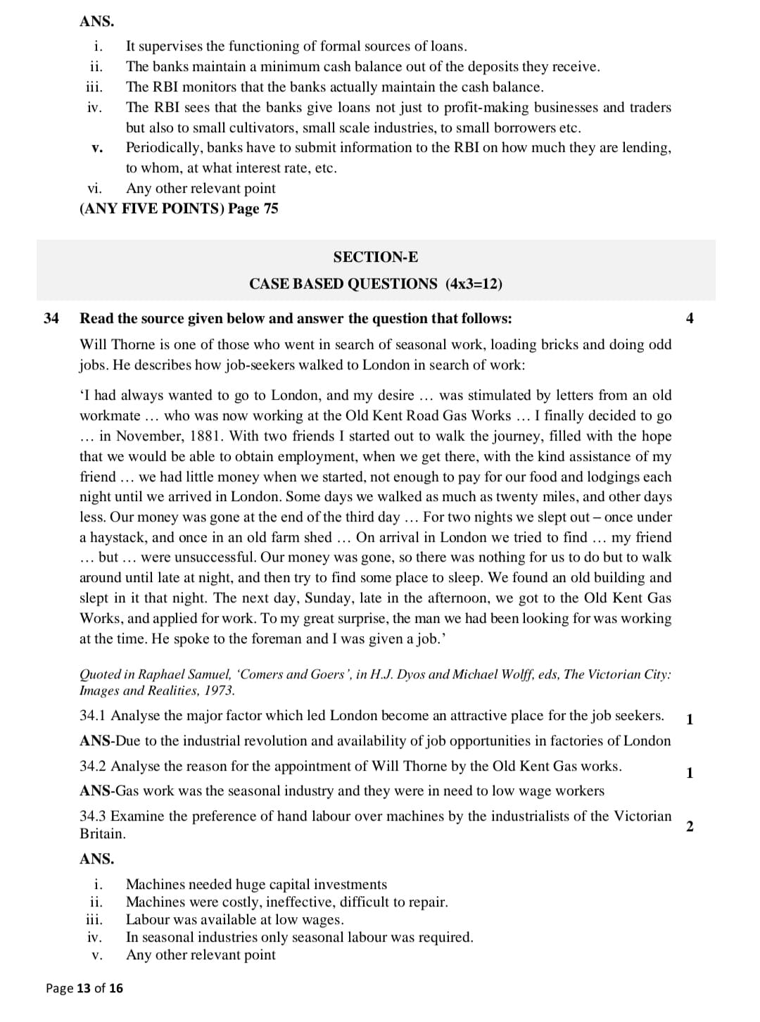 cbse class 10 social science official sample question paper13