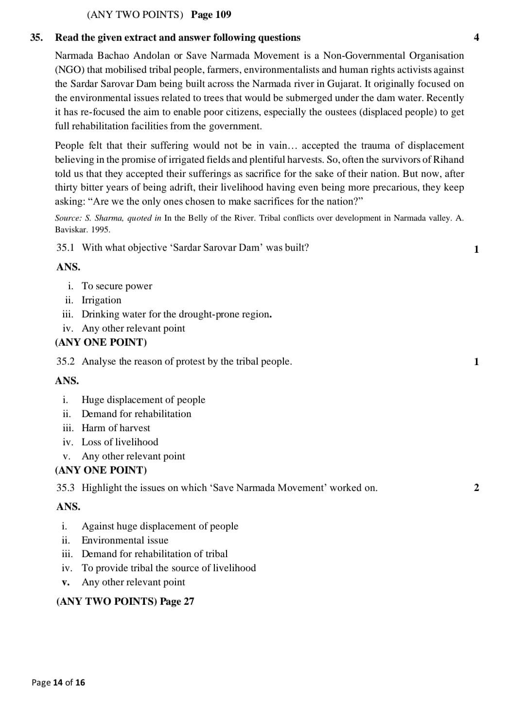 cbse class 10 social science official sample question paper14