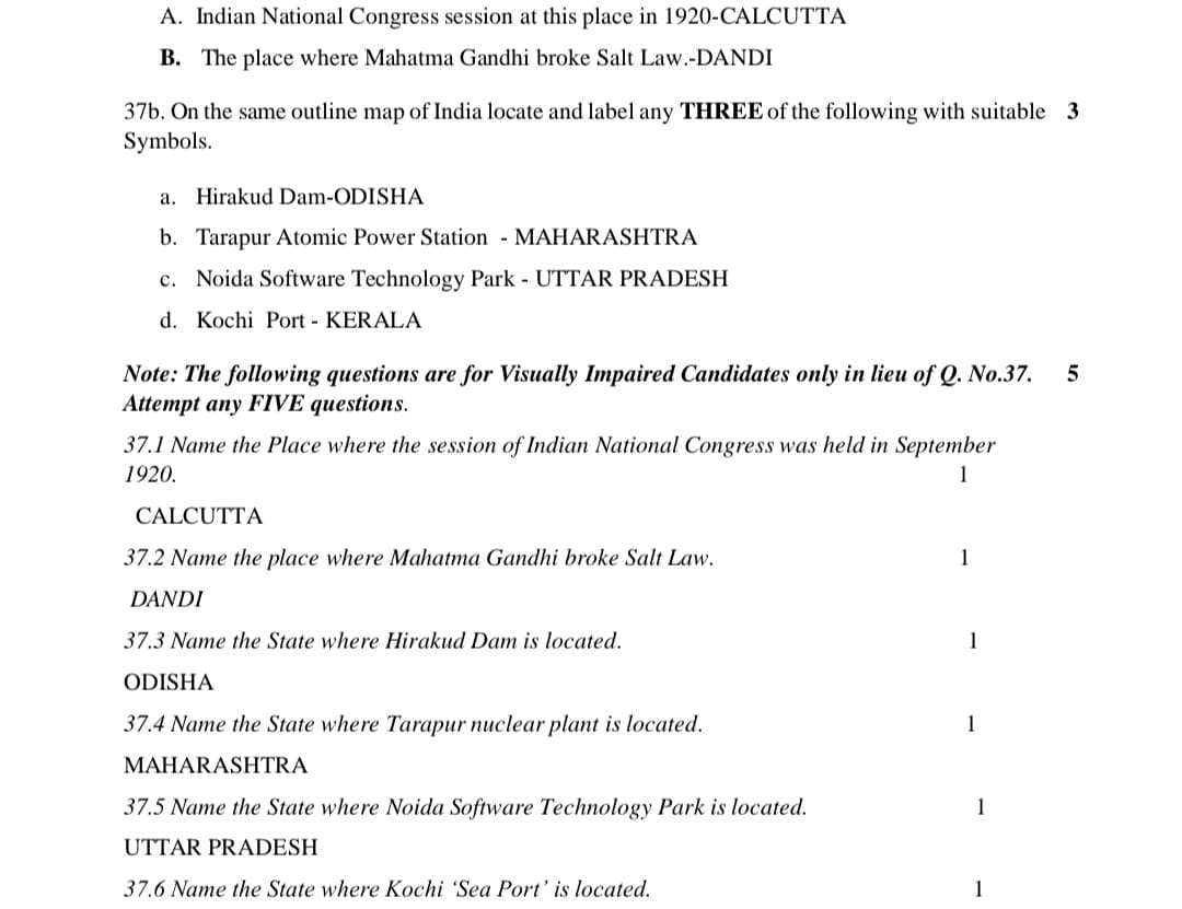 cbse class 10 social science official sample question paper16