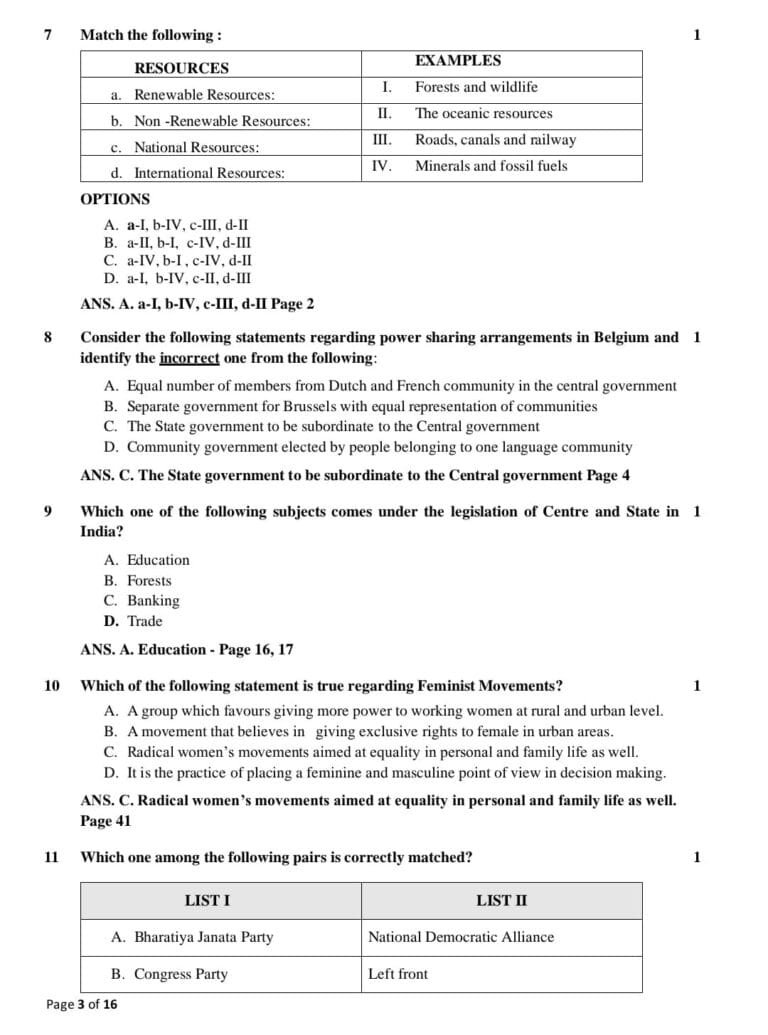 How To Use The CBSE Class 10 Social Science Official Sample Paper For ...