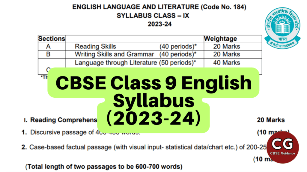 Paragraph 23 — lesson. English Language CBSE, Class 9.