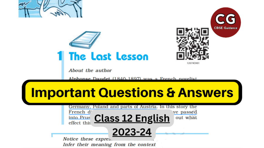 the last lesson class 12 important questions