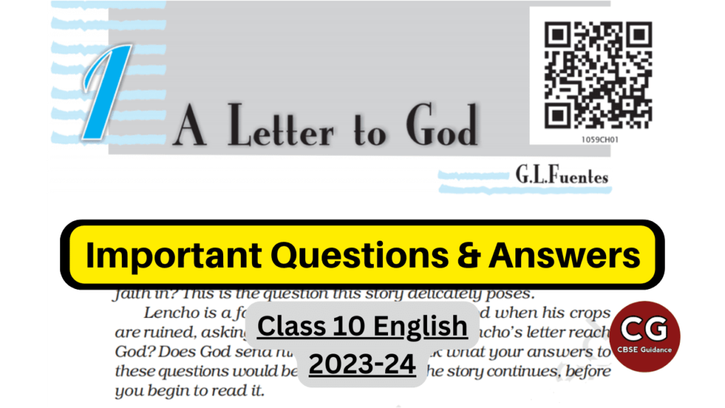 a letter to god class 10 questions and answers