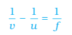 lens formula class 10