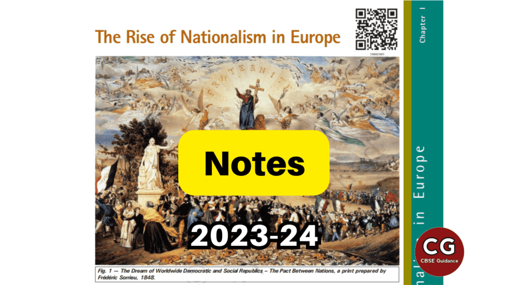 Notes of The Rise of Nationalism in Europe: History Class 10 Ch. 1 -  K12NINJA