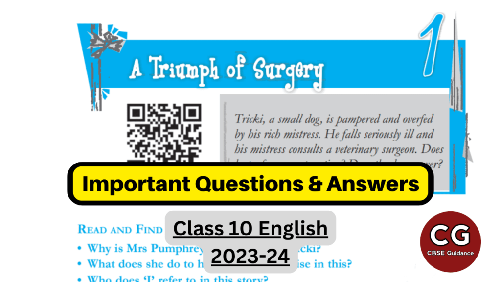 a triumph of surgery class 10 question answer