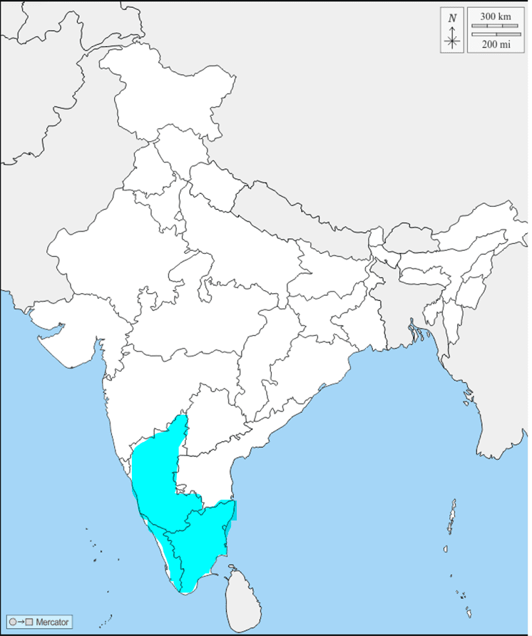 major rubber producing states class 10 map work