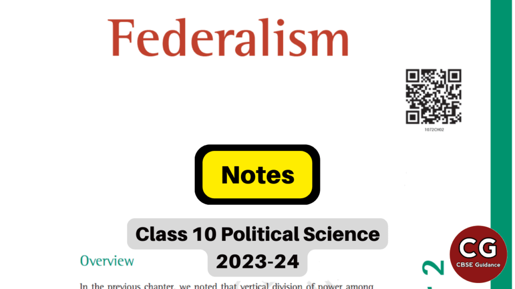 federalism class 10 notes