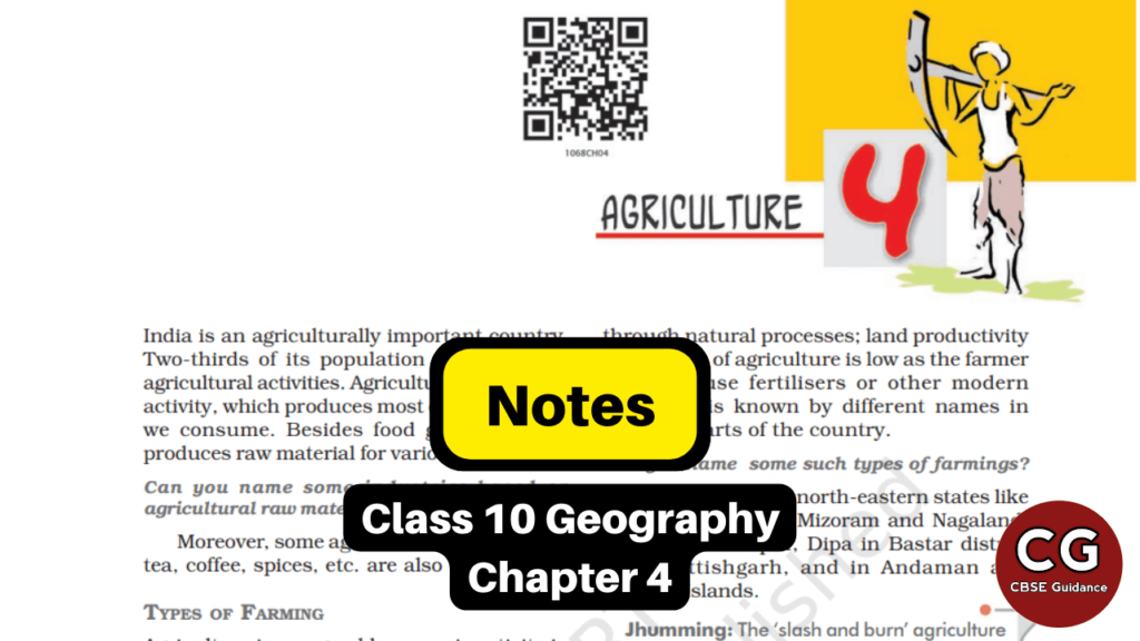 agriculture class 10 notes