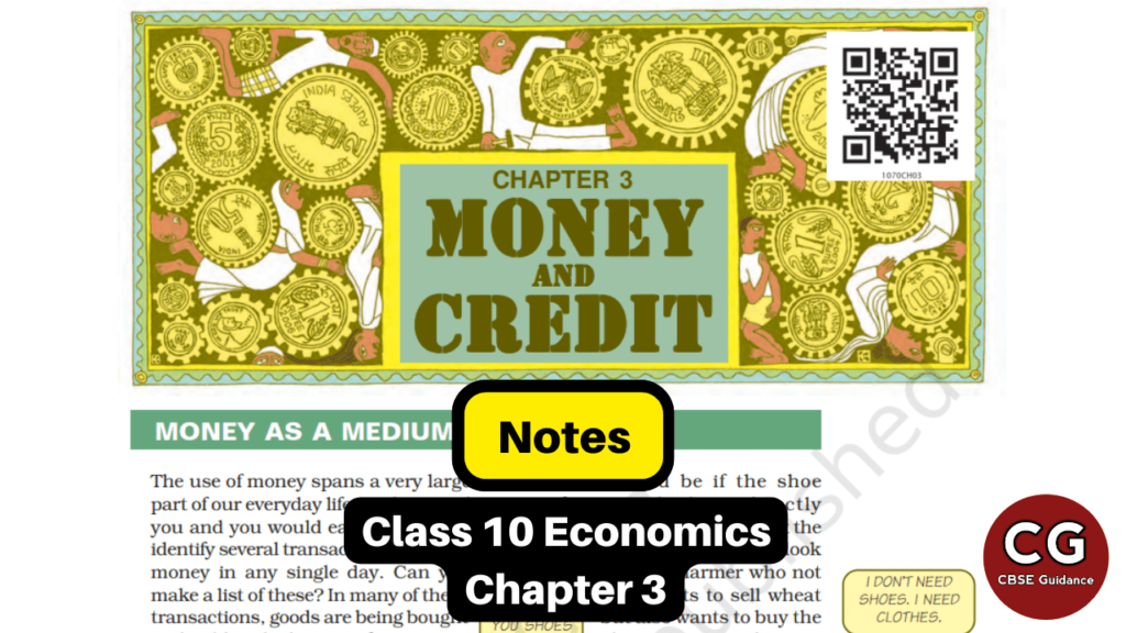money and credit class 10 notes