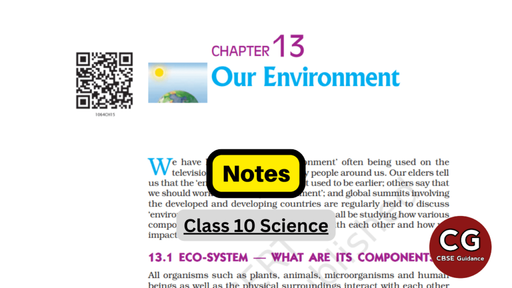 our environment class 10 notes