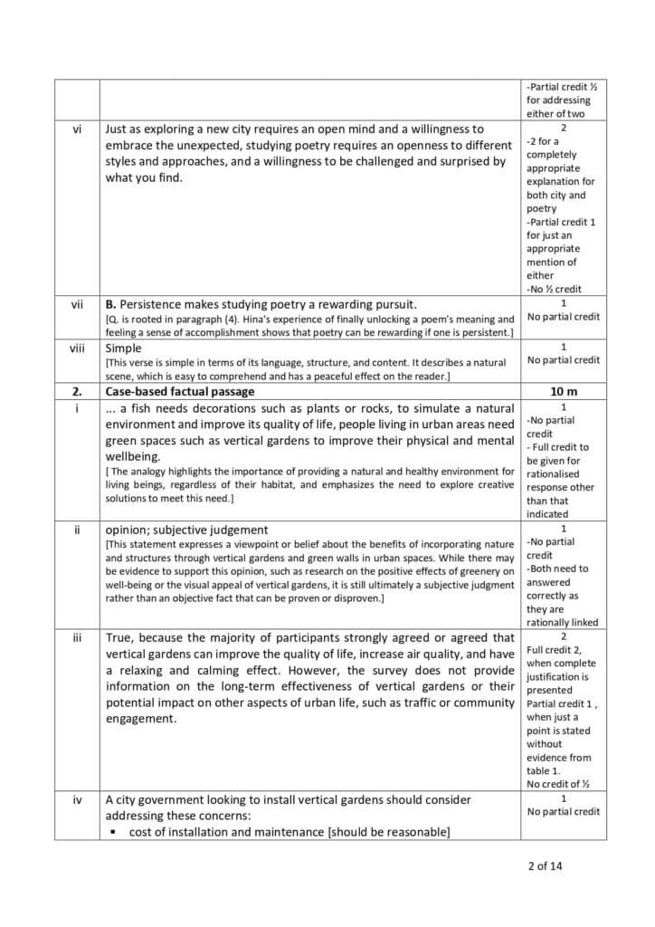 english class 10 sample paper solution 2023-24 2