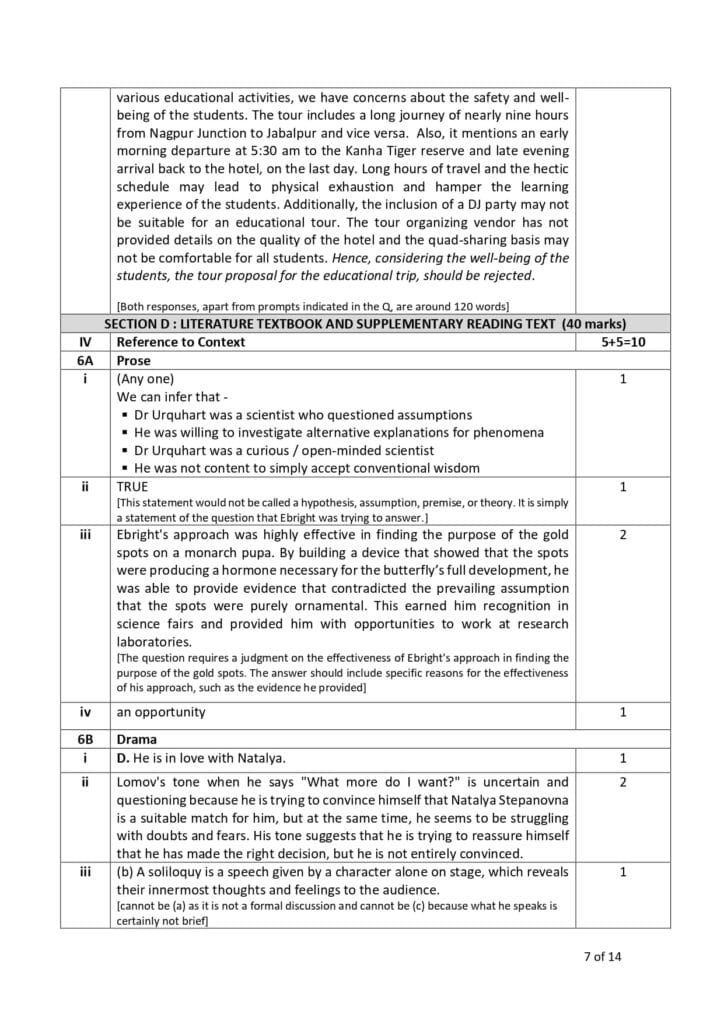 english class 10 sample paper solution 2023-24 7