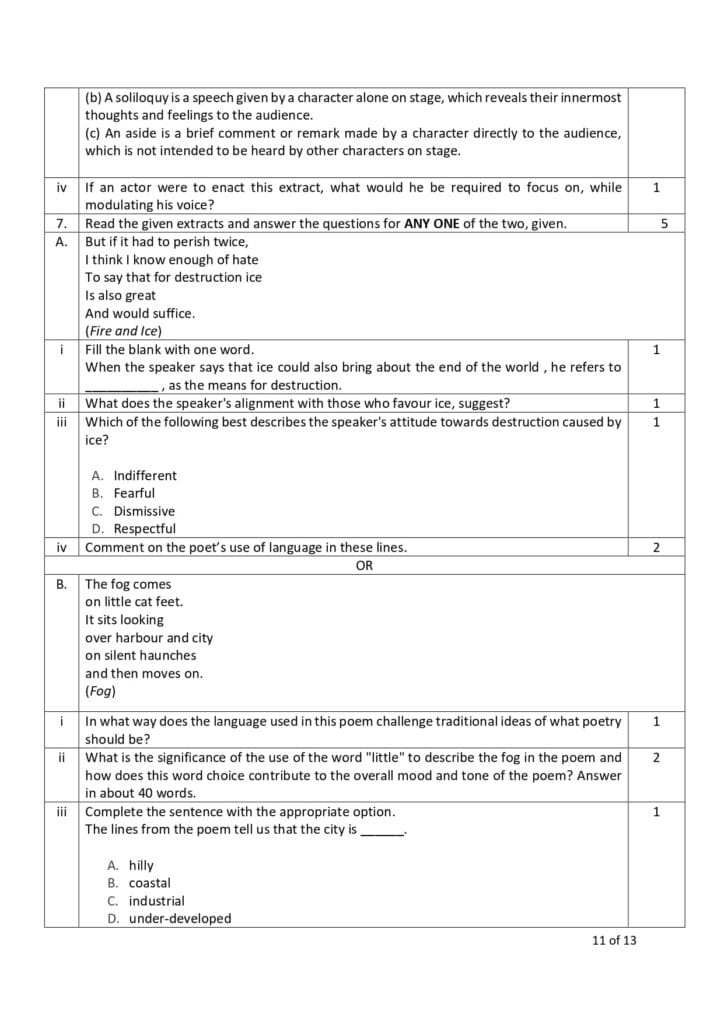 english class 10 sample paper 2023-24 11