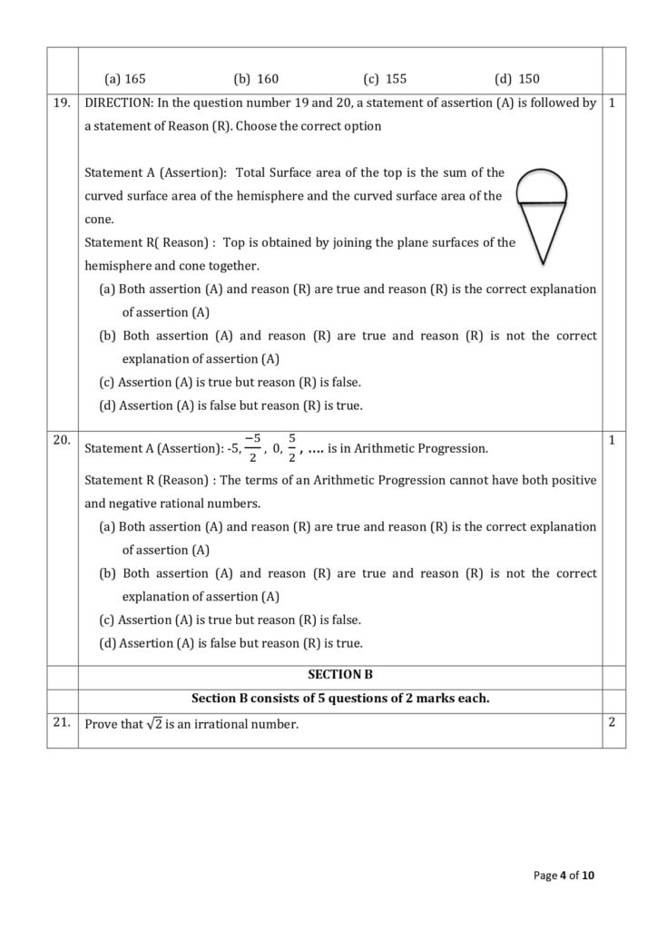 cbse class 10 maths sample paper 2023-24 4