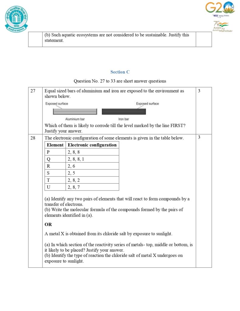 class 10 science additional sample paper 2023-24 9