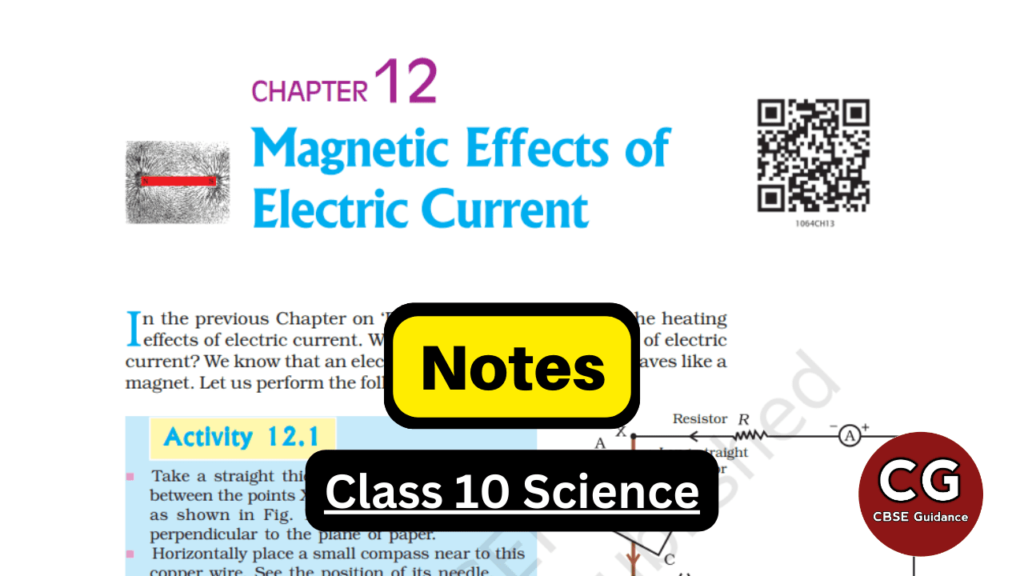 magnetic effect of electric current class 10 notes