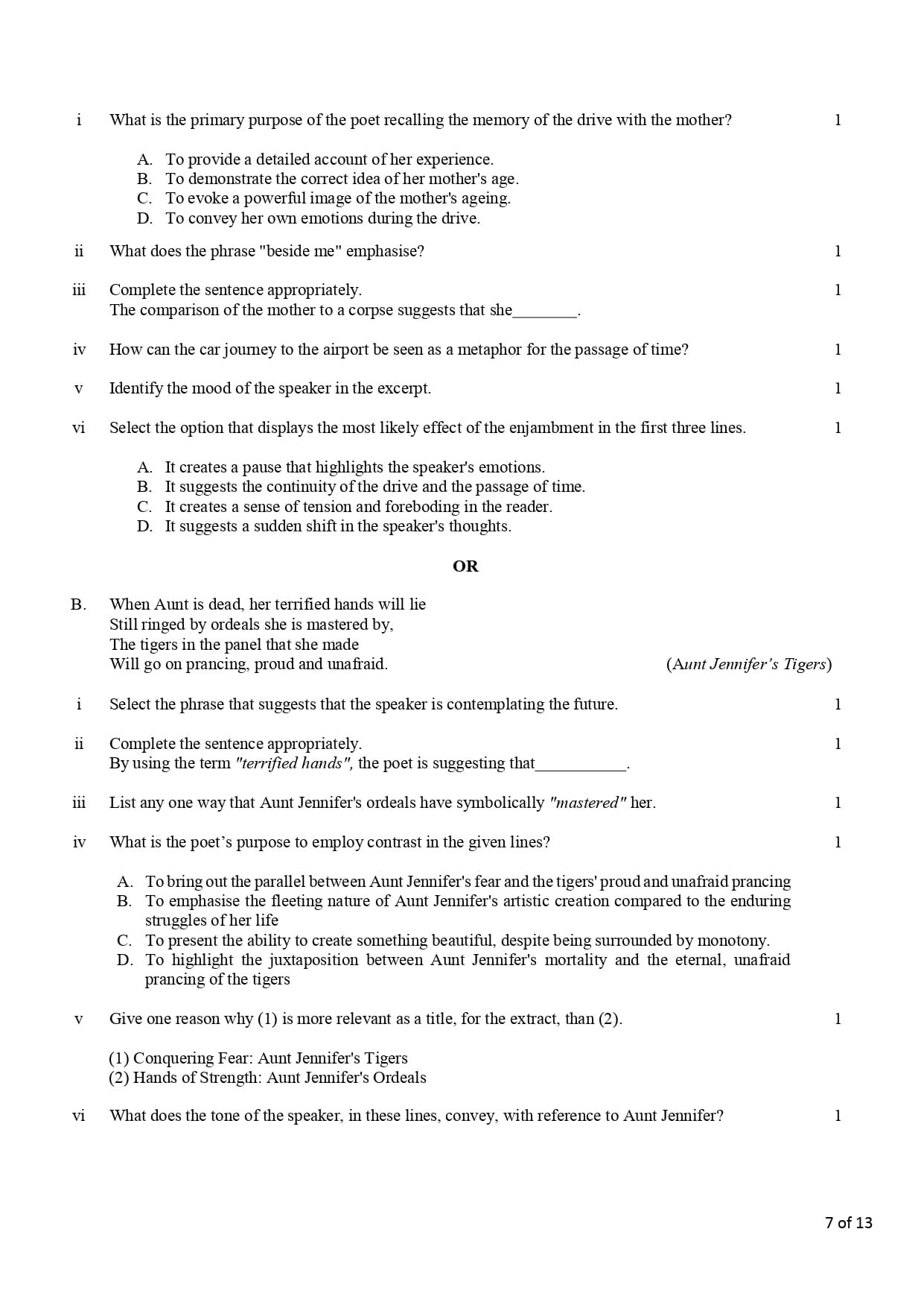 ENGLISH SAMPLE PAPER CLASS 12 2026 WITH SOLUTIONS PDF visual data 4