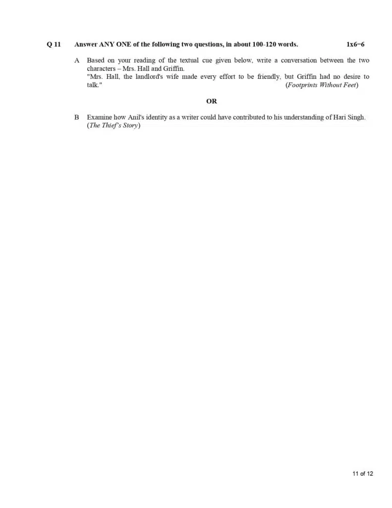 CBSE Class 10 English Additional Sample Paper 2023-24 11
