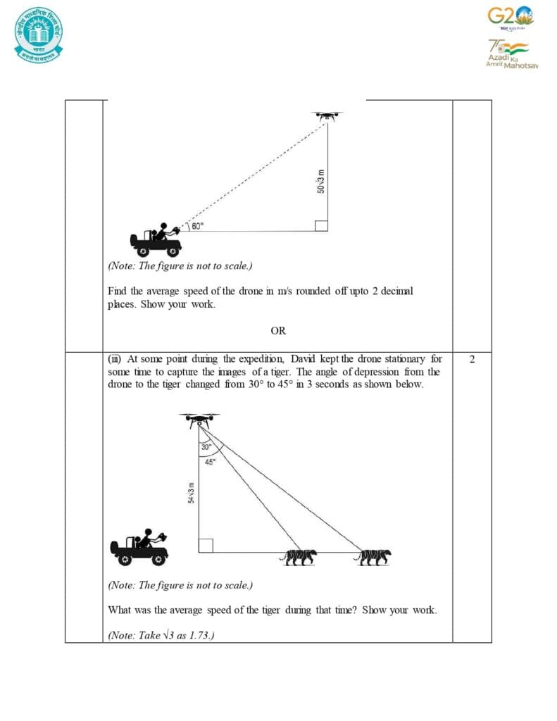 Class 10 Mathematics Additional Sample Question Paper 2023-24 27