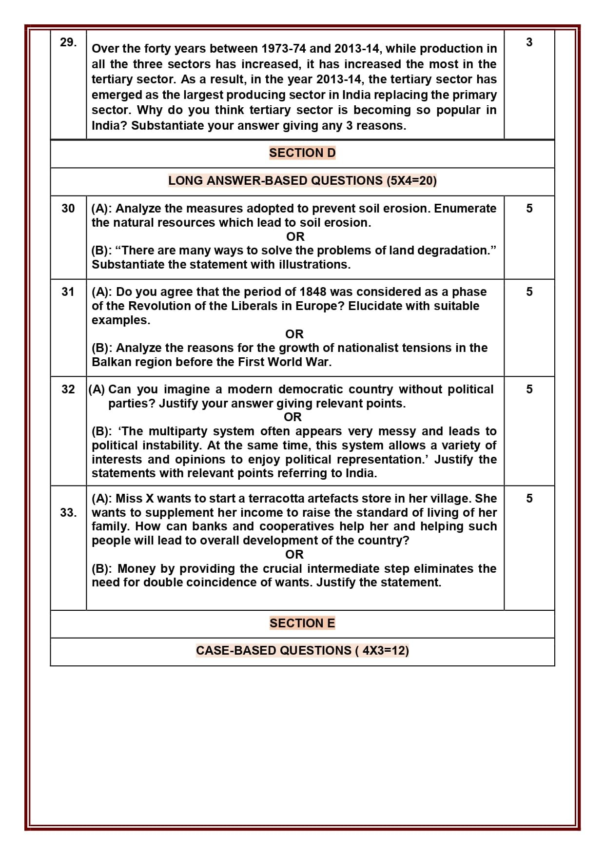 From MCQs To Map Skills: Class 10 Social Science Sample Paper 2023-24 ...