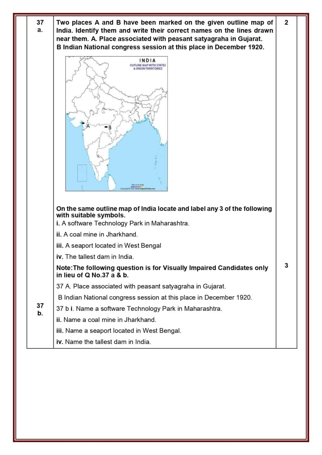 From MCQs To Map Skills: Class 10 Social Science Sample Paper 2023-24 ...