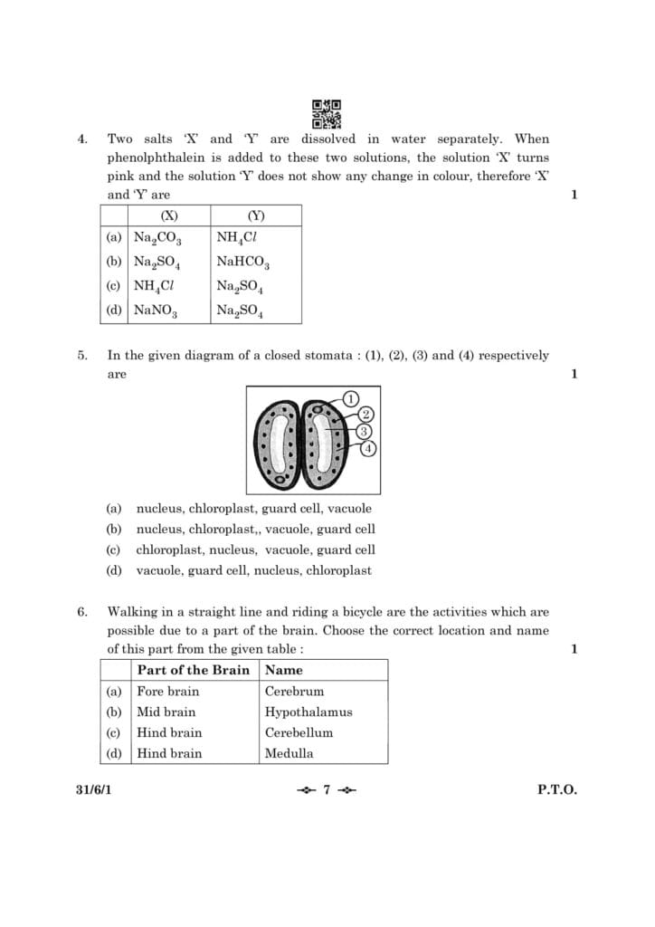 cbse class 10 science topper answer sheet 2023