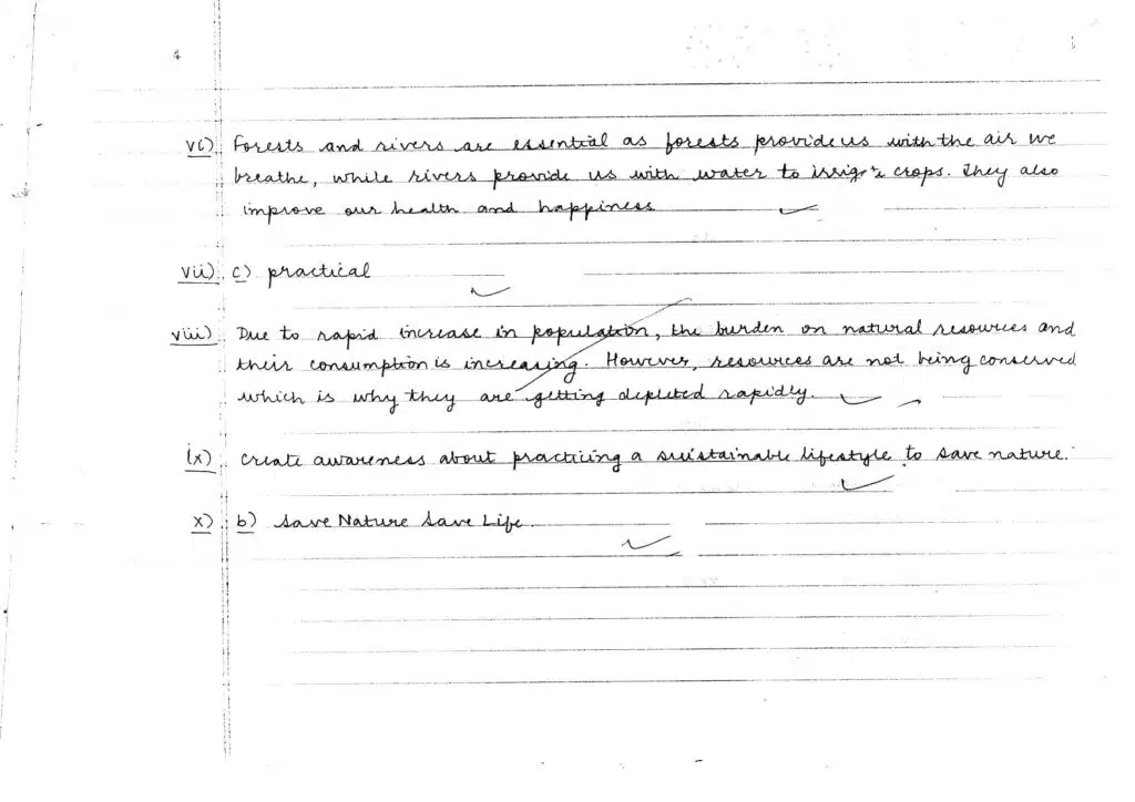 class 12 english topper's answer sheet for 2023
