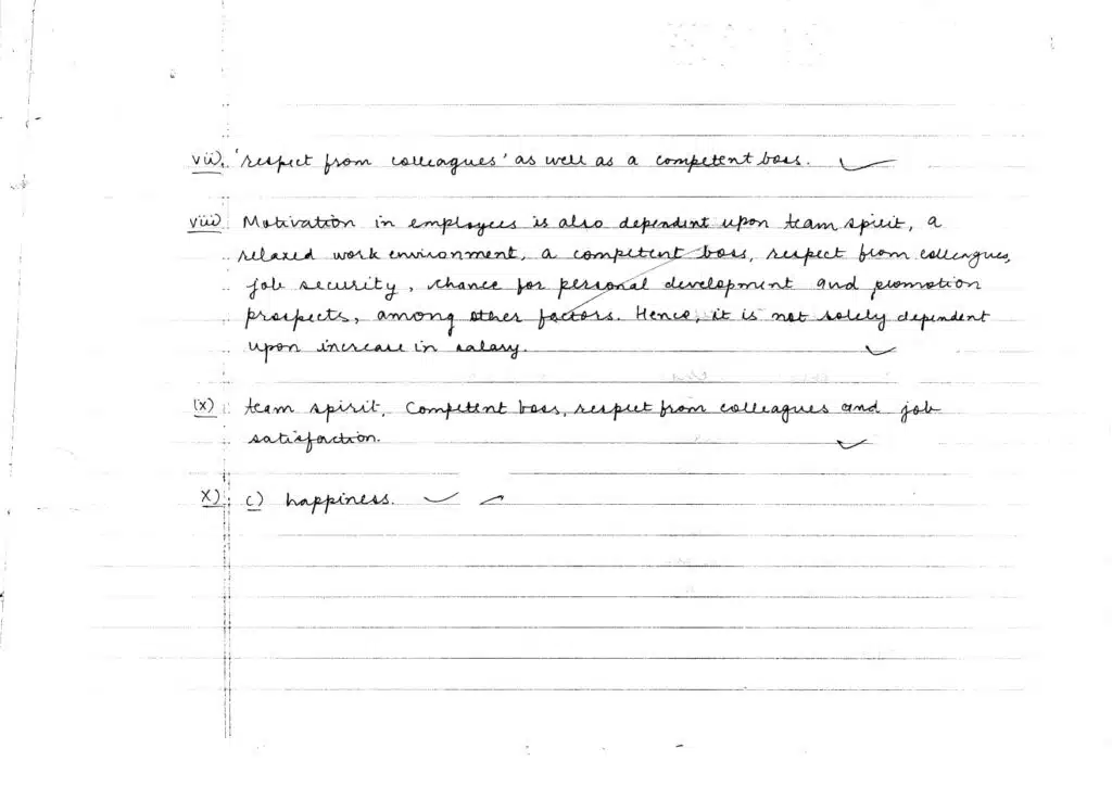class 12 english topper's answer sheet for 2023