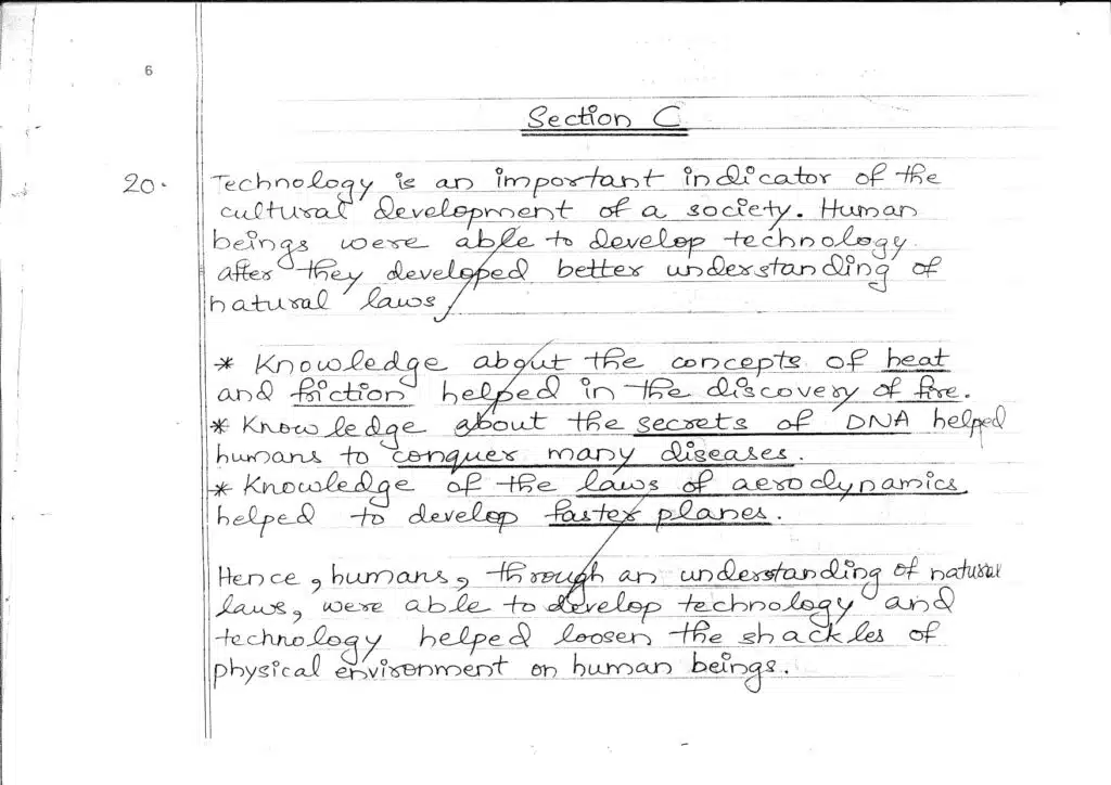 class 12 geography 2023 topper answer sheet