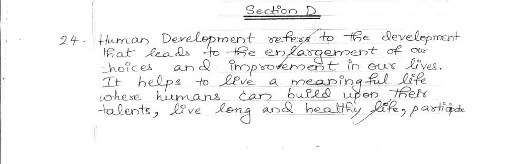 class 12 geography topper answer sheet 2023