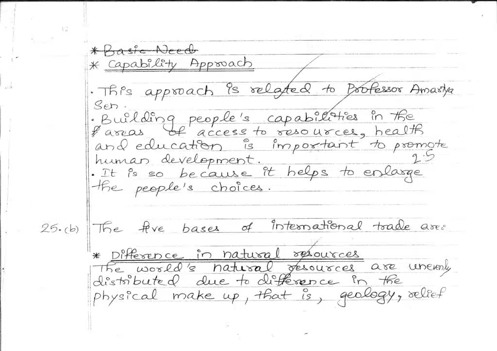 class 12 geography topper answer sheet 2023