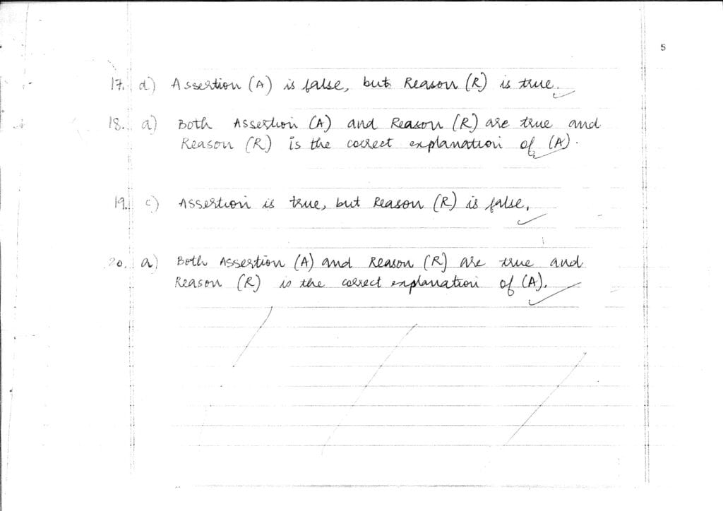 class 10 science topper answer sheet 2023